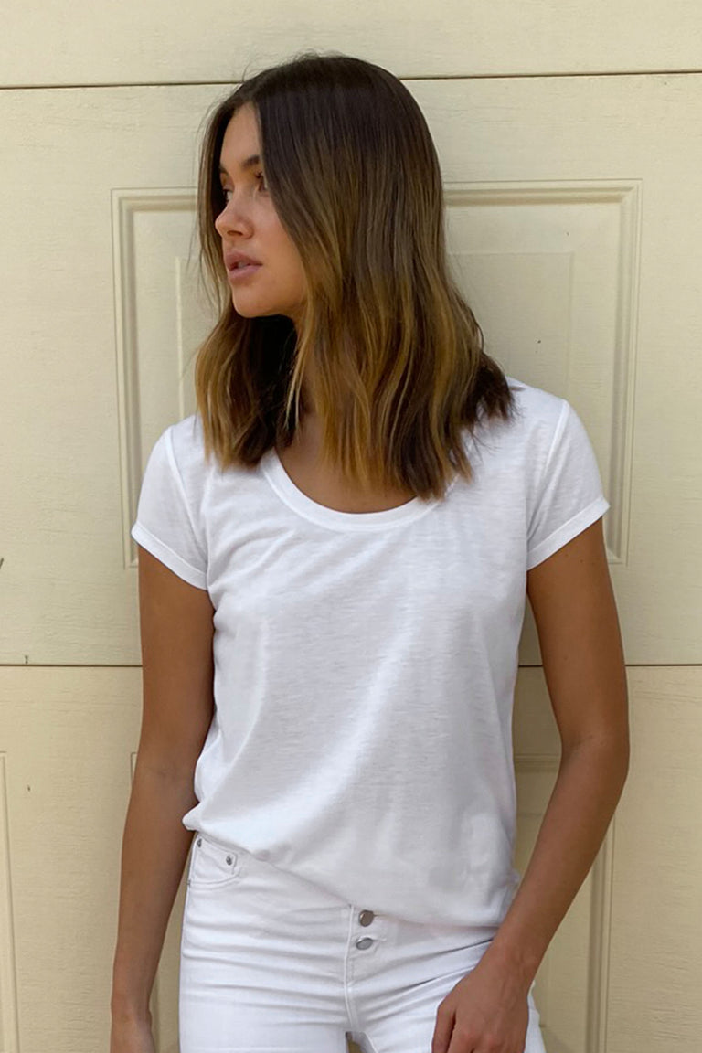 [TEST] Abbie Scoop Neck Tee