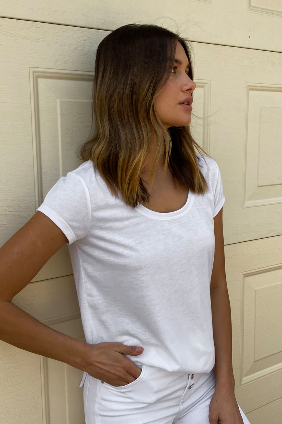 [TEST] Abbie Scoop Neck Tee