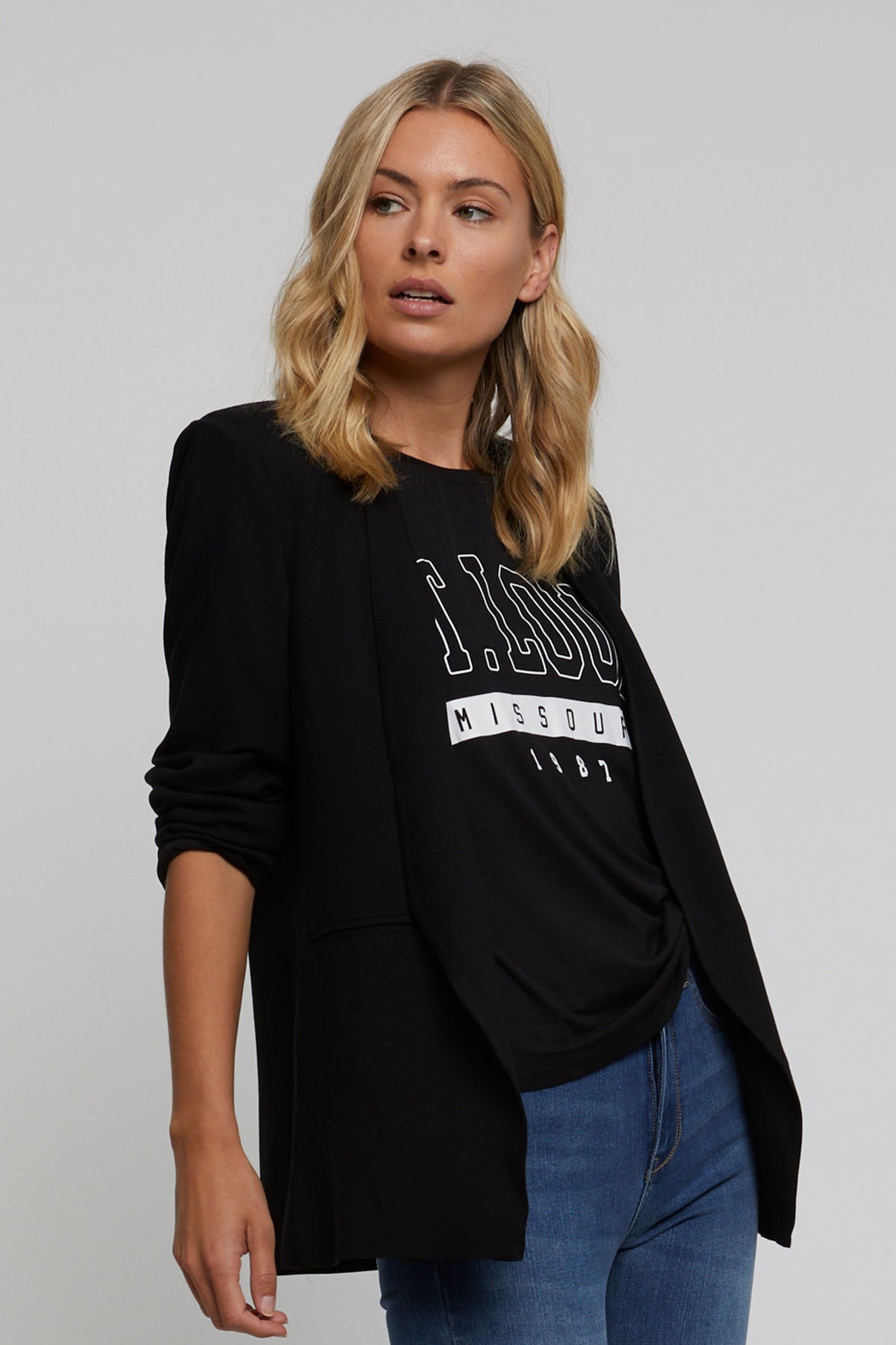 [TEST] Lani Crepe Blazer