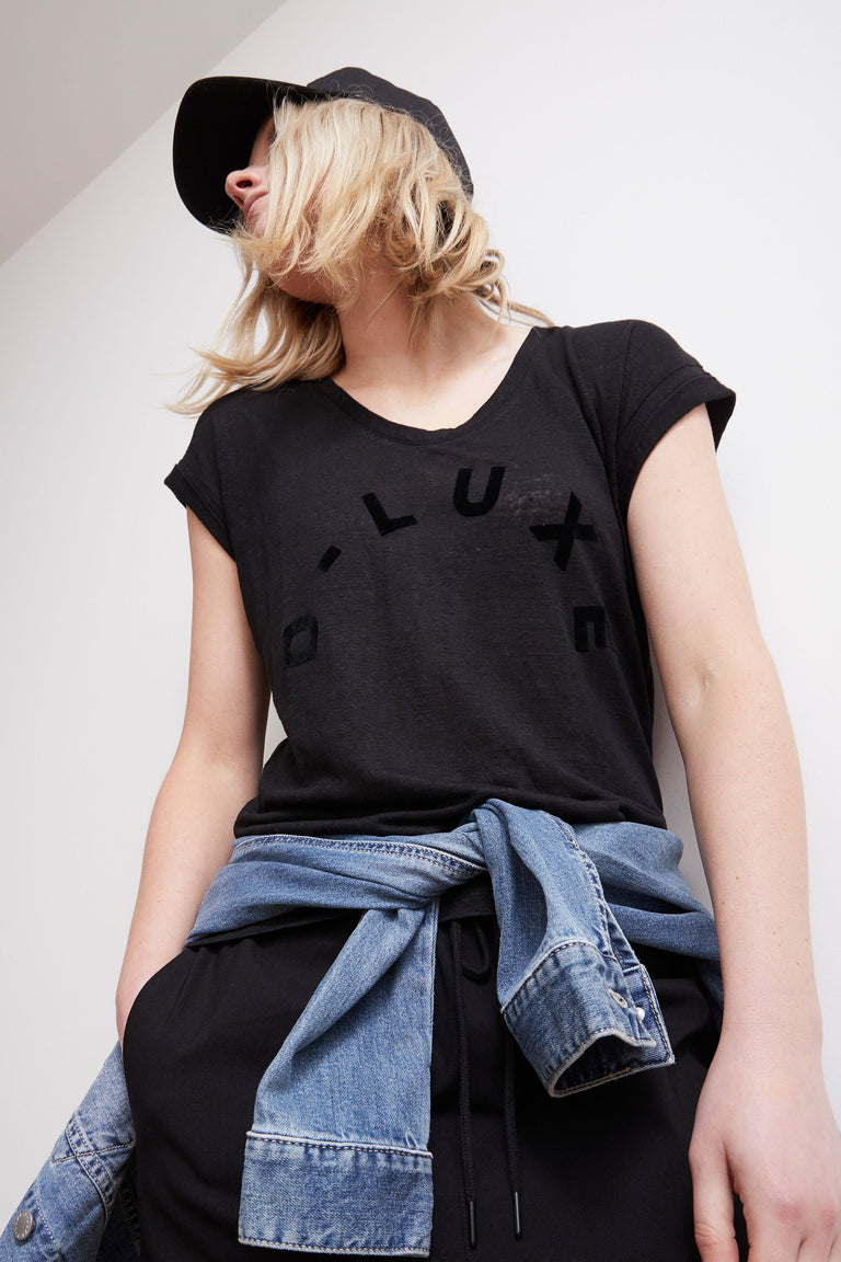 [TEST] D-Luxe Linen Scoop Neck Tee