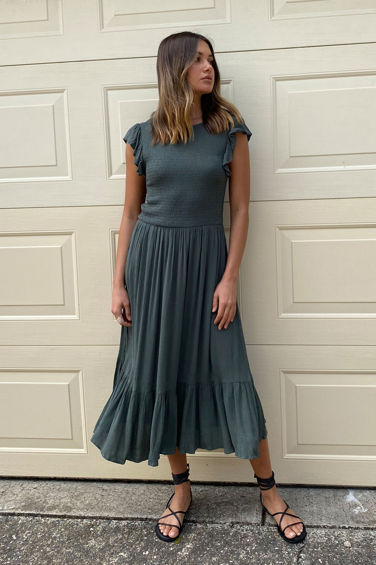 [TEST] Bonnie Textured Midi Dress