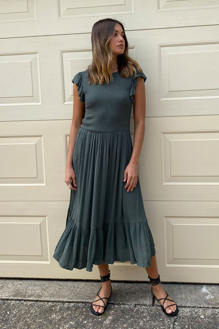 [TEST] Bonnie Textured Midi Dress
