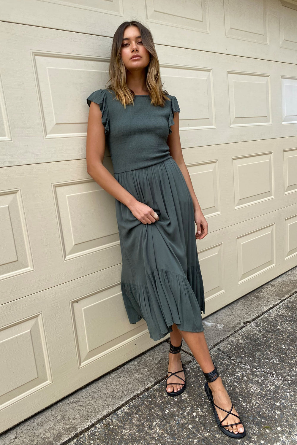 [TEST] Bonnie Textured Midi Dress