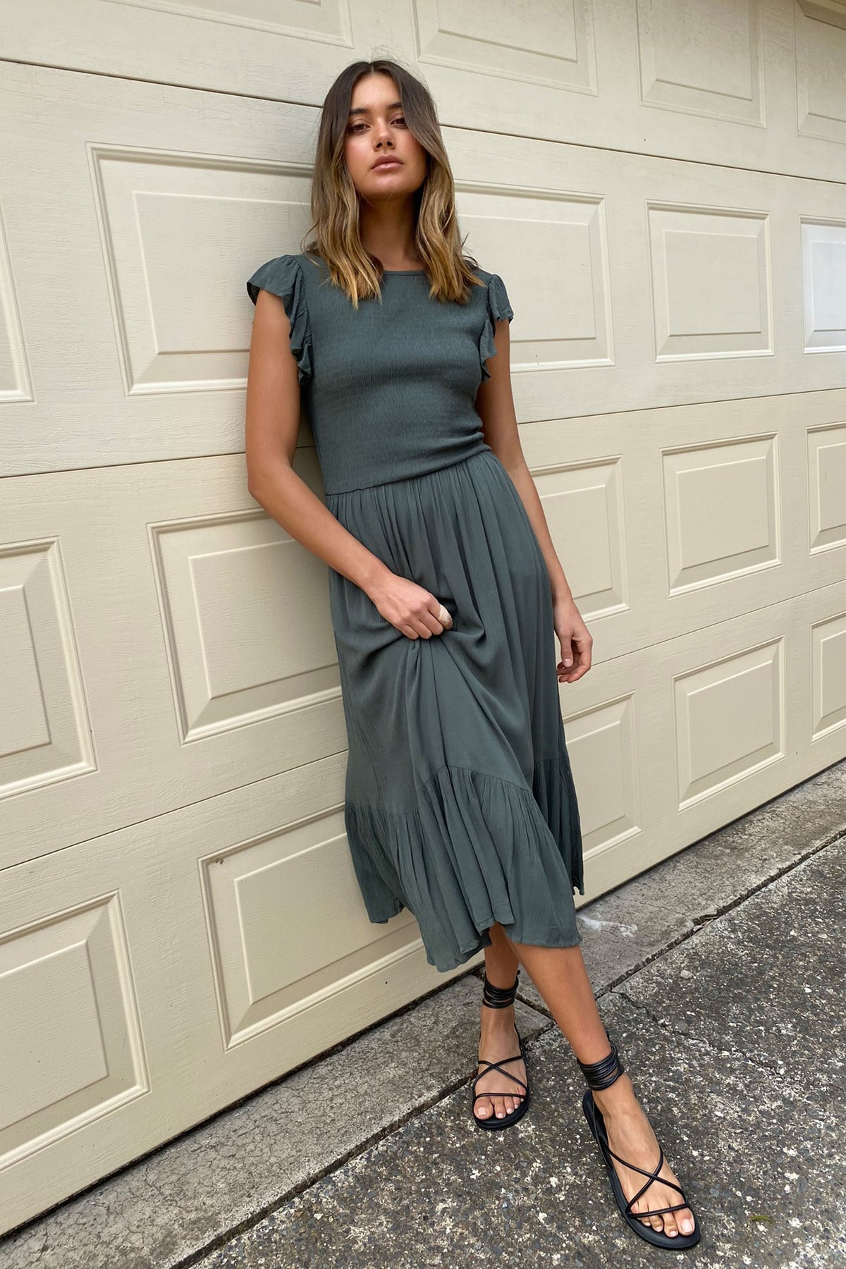 [TEST] Bonnie Textured Midi Dress