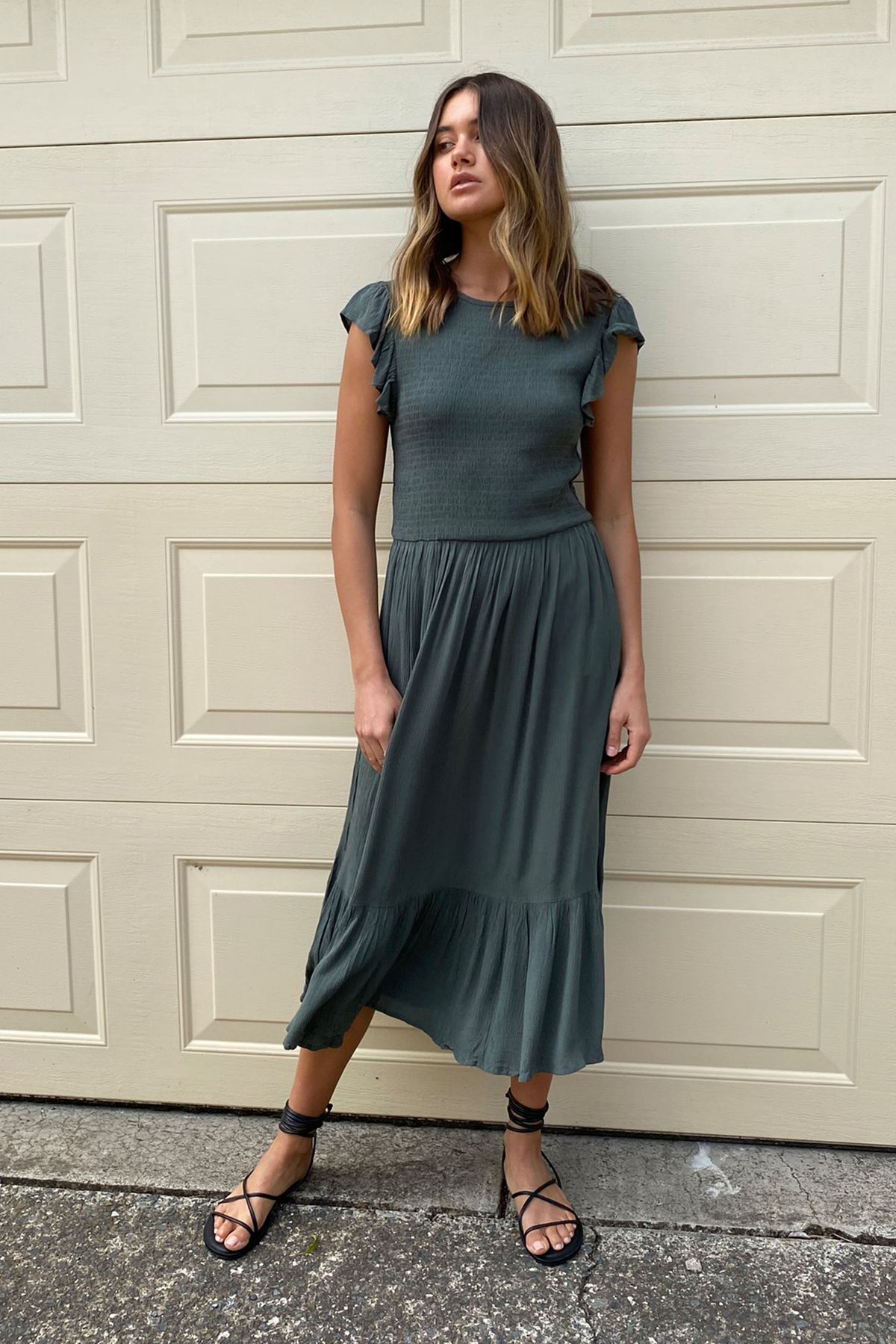 [TEST] Bonnie Textured Midi Dress