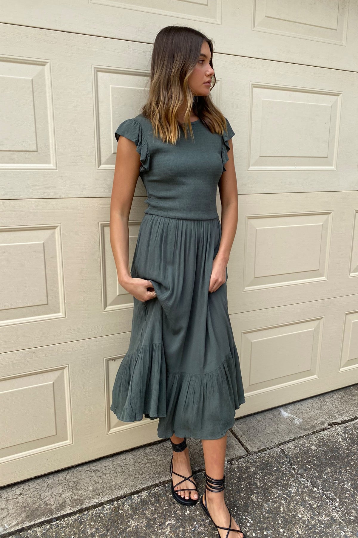 [TEST] Bonnie Textured Midi Dress