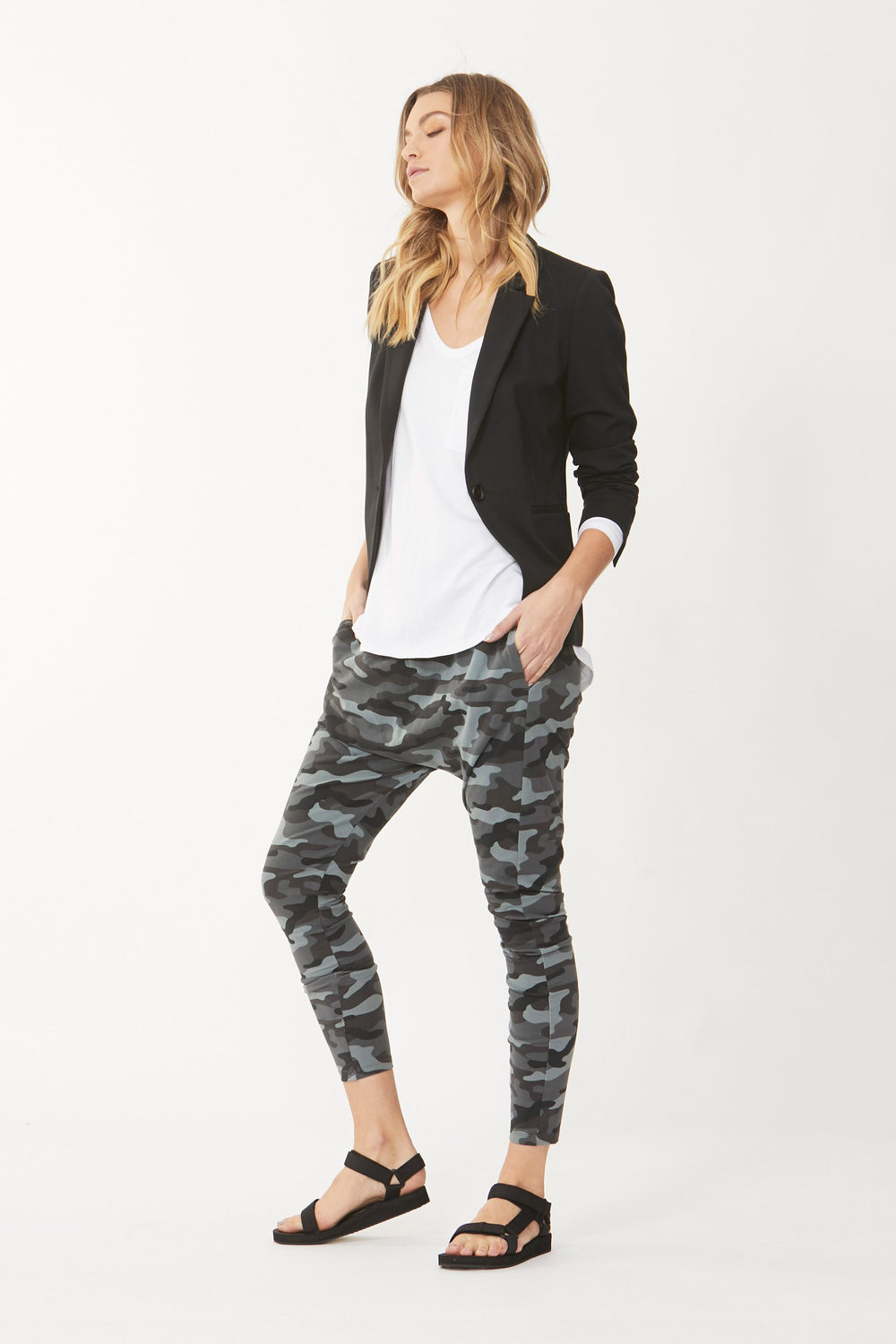 [TEST] Luxe Printed Drop Crotch Pant