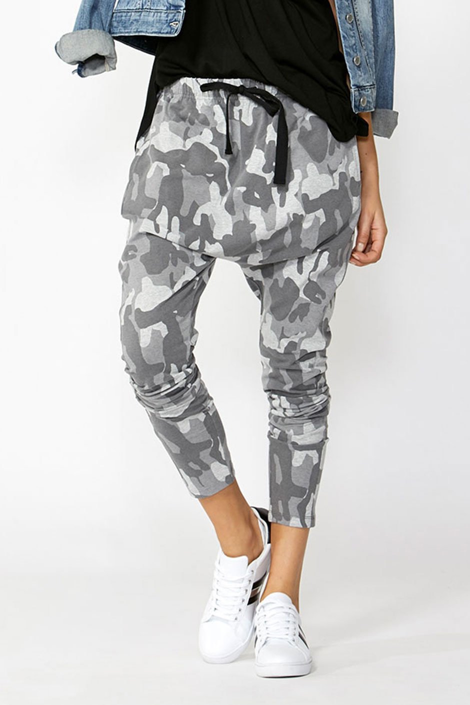 [TEST] Luxe Printed Drop Crotch Pant