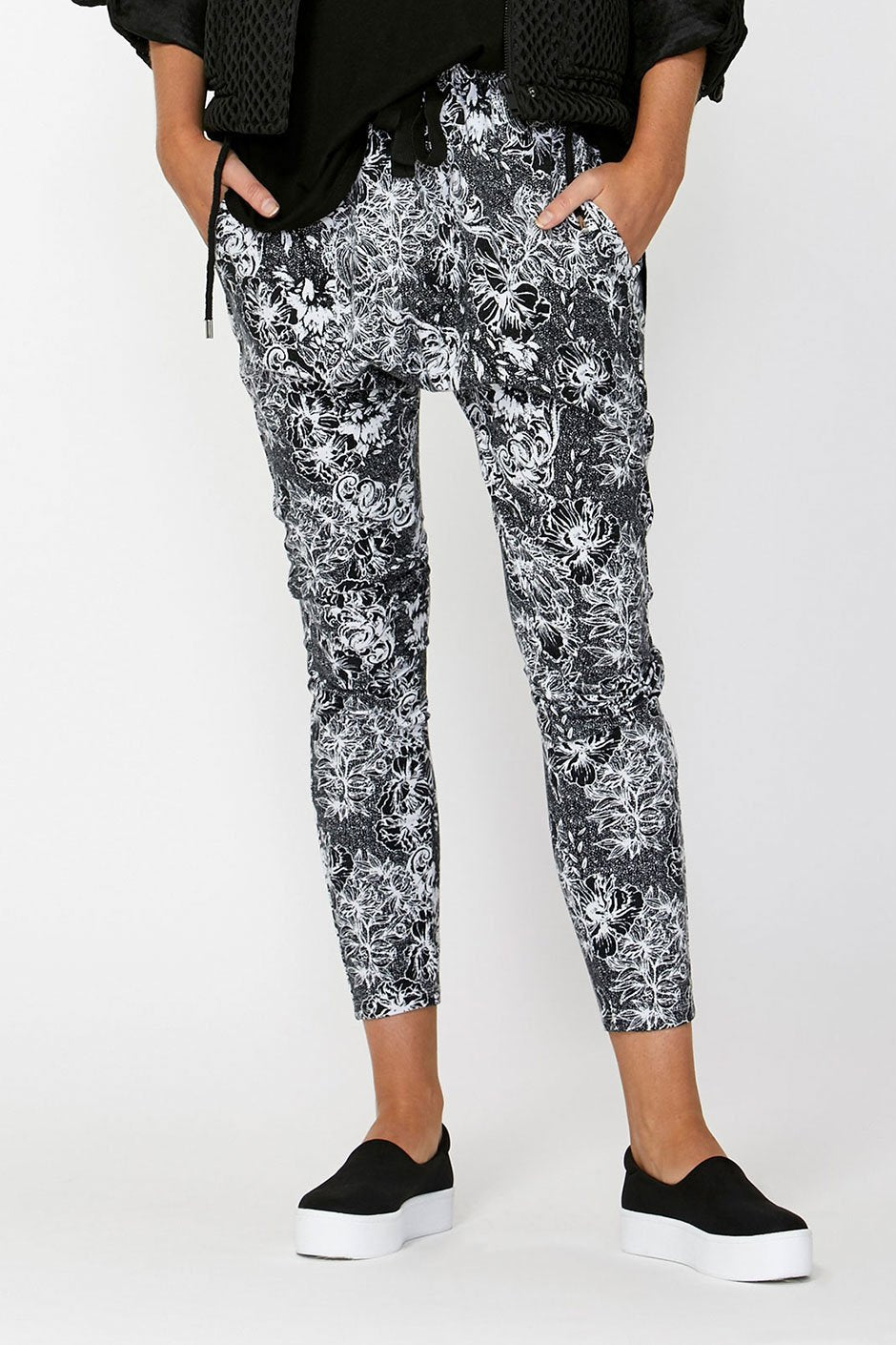 [TEST] Luxe Printed Drop Crotch Pant
