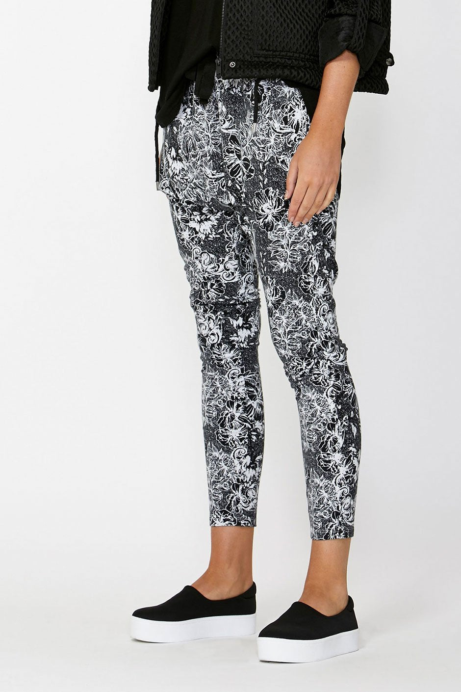 [TEST] Luxe Printed Drop Crotch Pant
