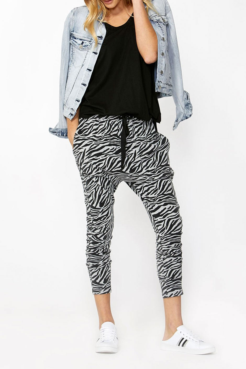 [TEST] Luxe Printed Drop Crotch Pant