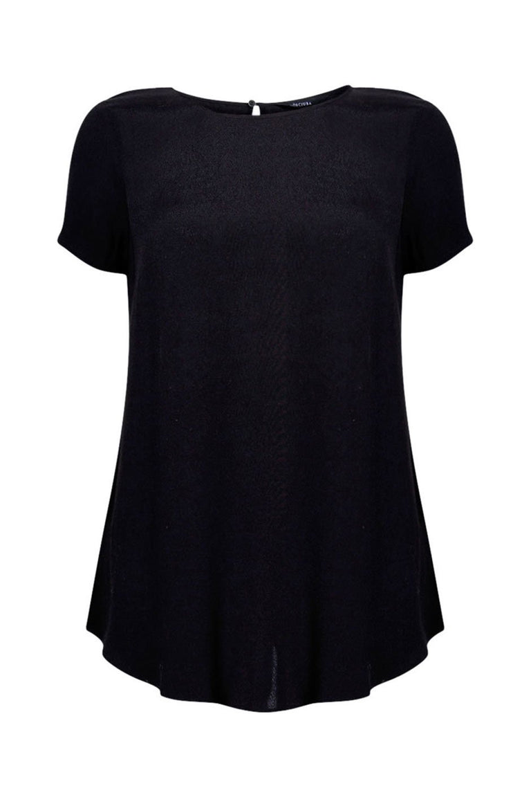 [TEST] Odette Contrast Hem Woven Top