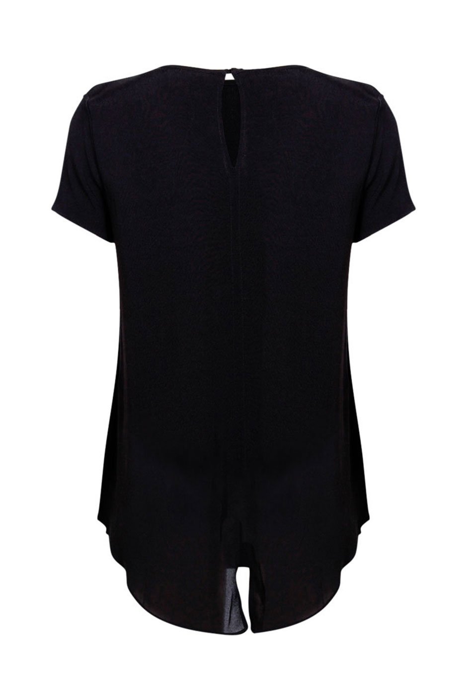 [TEST] Odette Contrast Hem Woven Top