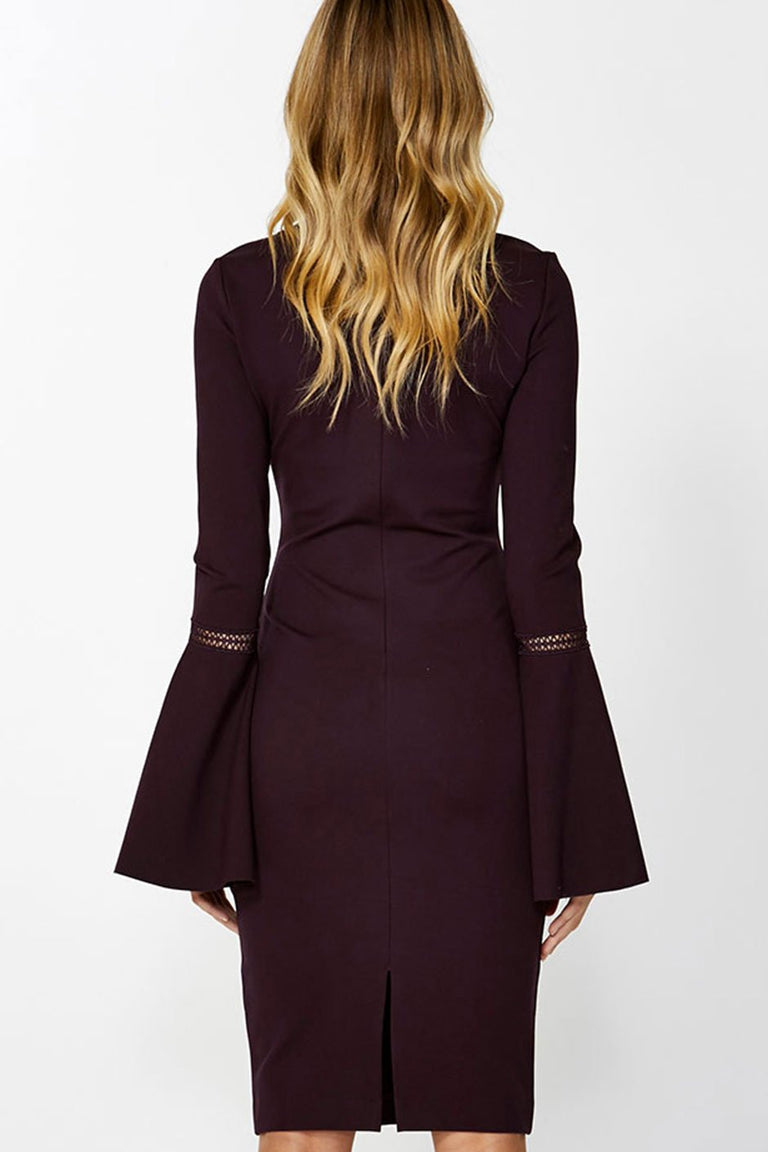 [TEST] Monroe Bell Sleeve Ponte Dress