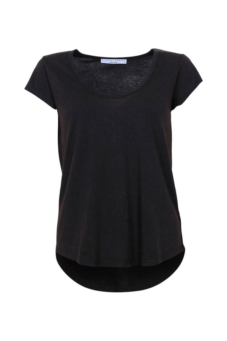 [TEST] Luxe Scoop Petal Hem Tee