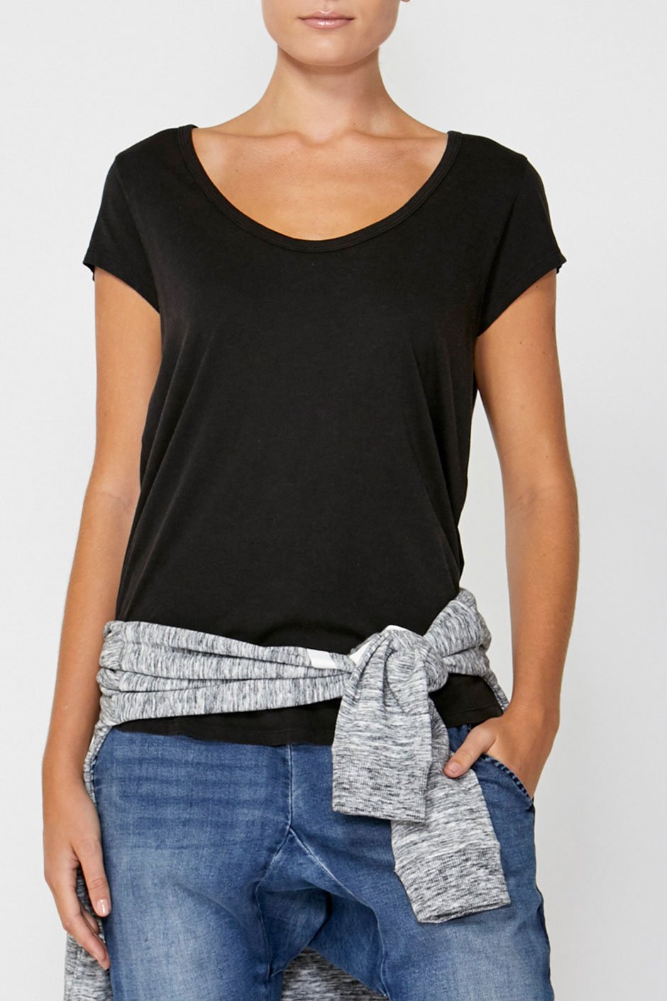 [TEST] Luxe Scoop Petal Hem Tee