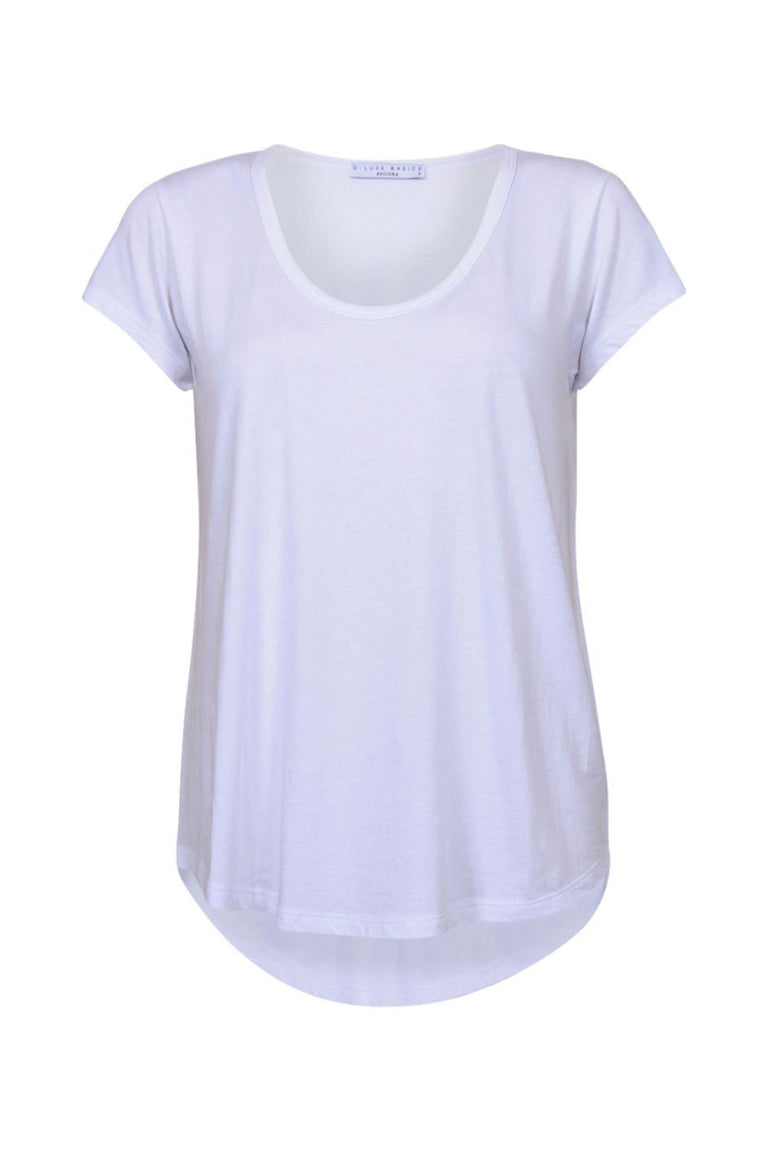 [TEST] Luxe Scoop Petal Hem Tee