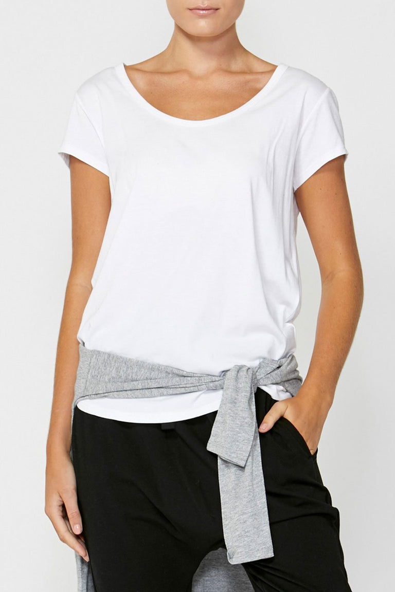 [TEST] Luxe Scoop Petal Hem Tee