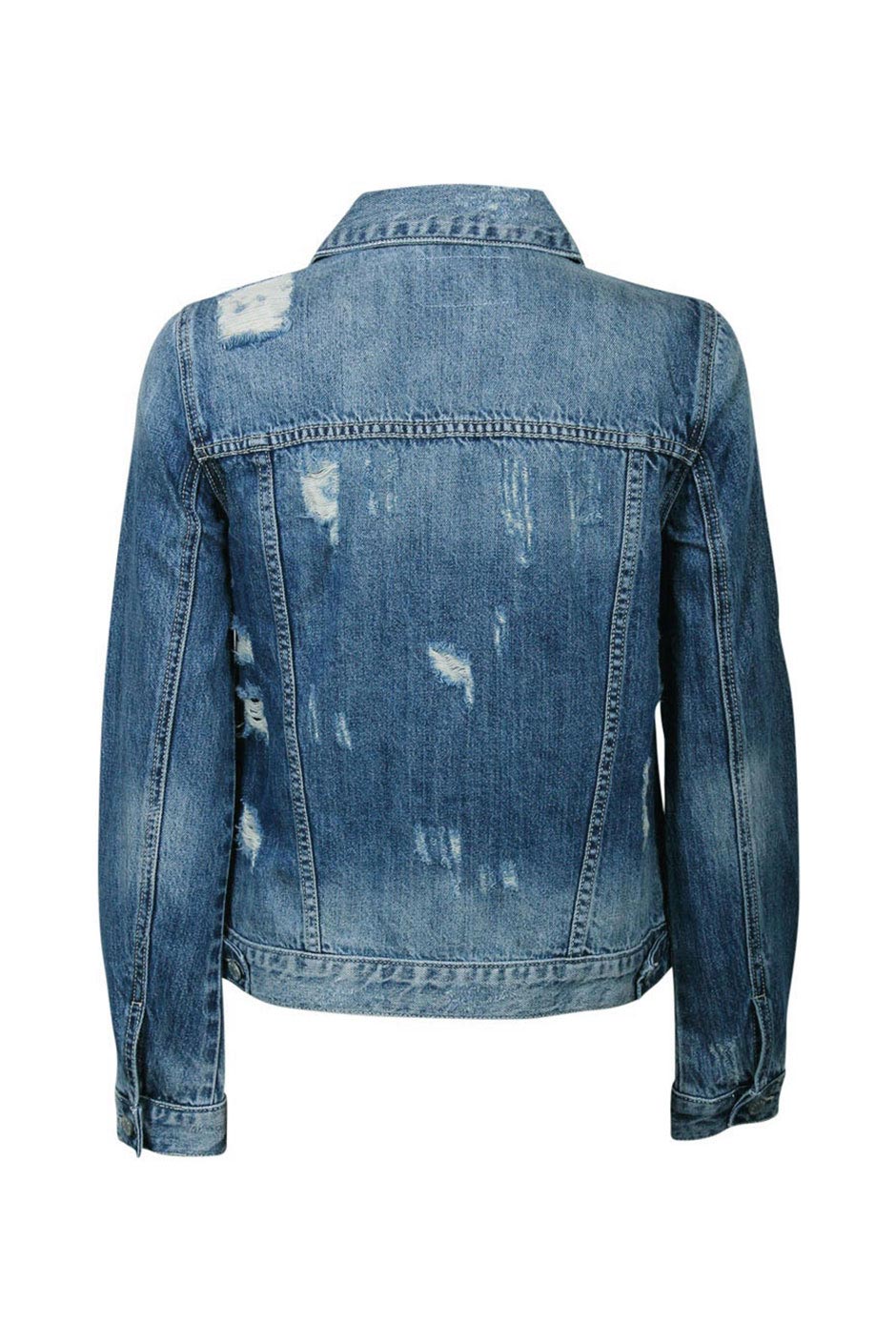 [TEST] Luxe Distressed Denim Jacket