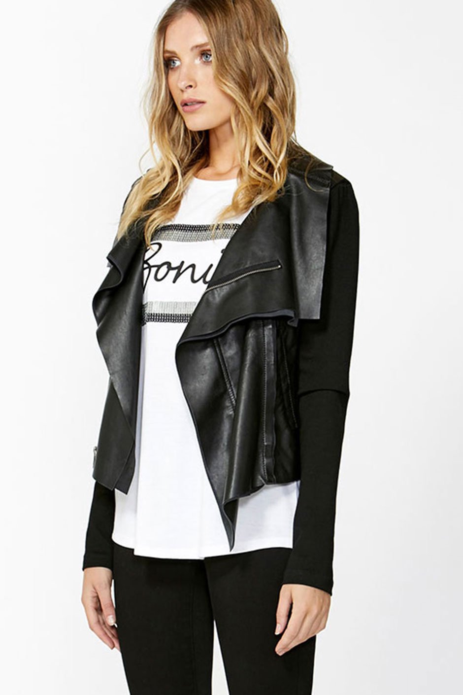 [TEST] Marli Raw Edge Leather Jacket