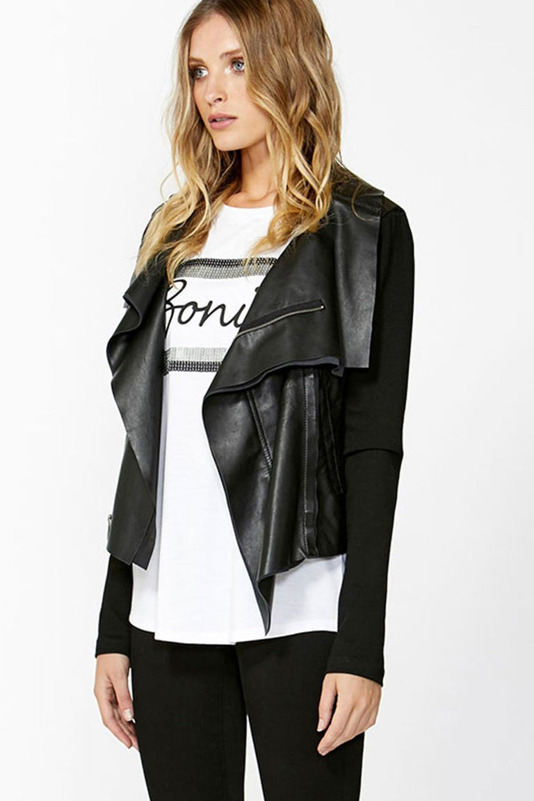 [TEST] Marli Raw Edge Leather Jacket