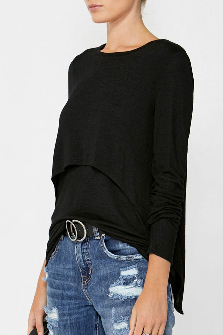 [TEST] Evita Long Sleeve Layer Tee
