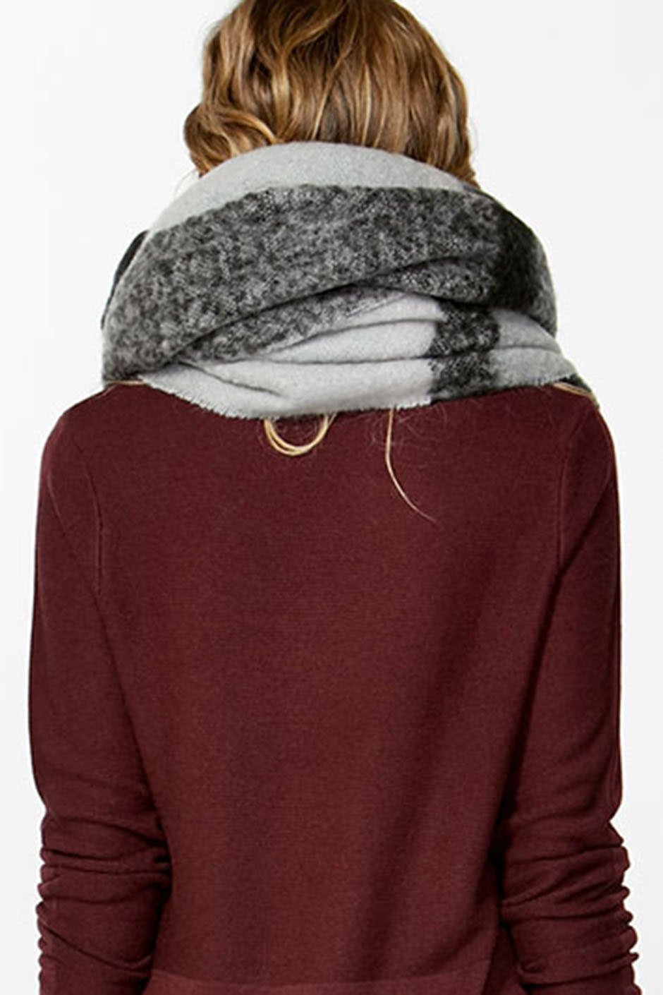 [TEST] Textured Knitted Fringe Scarf