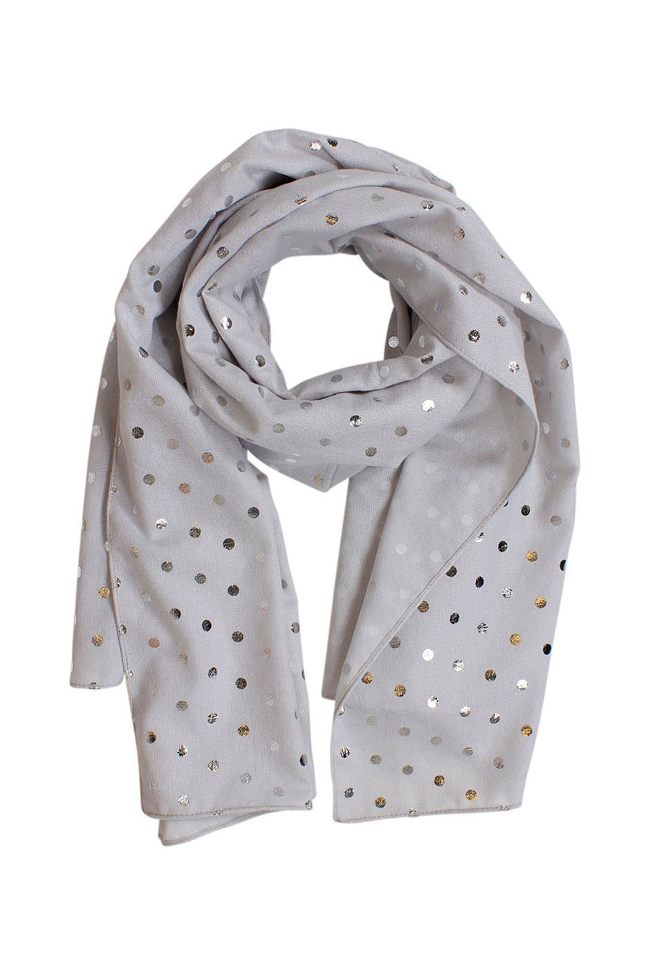 [TEST] Metallic Spot Scarf