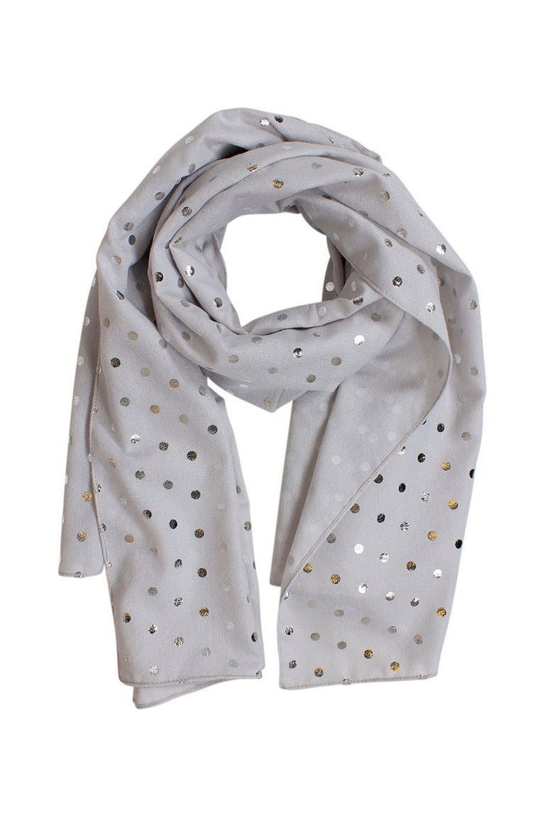 [TEST] Metallic Spot Scarf