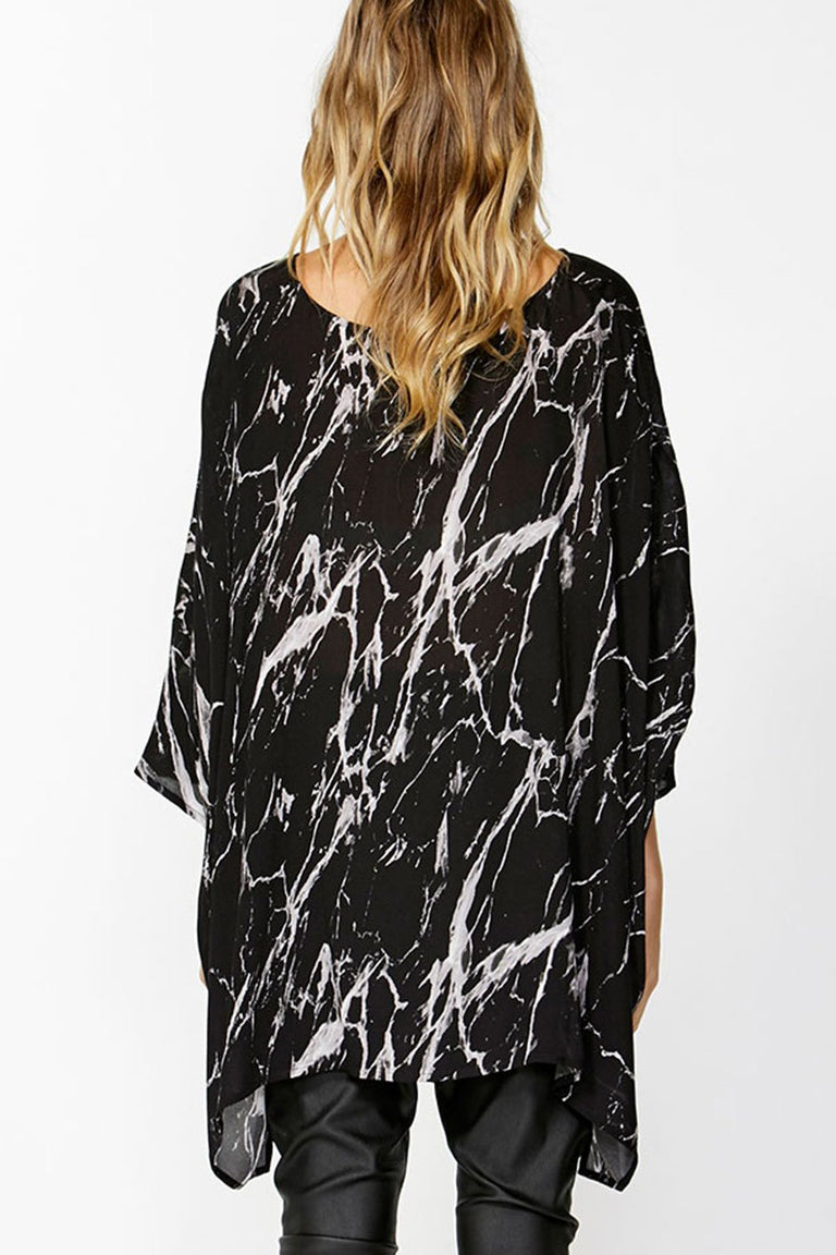 [TEST] Crystal Tie Dye Drape Top