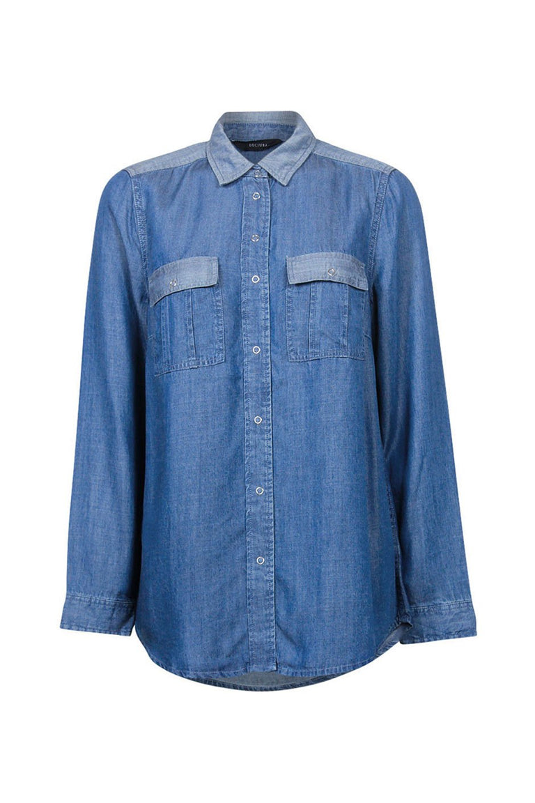 [TEST] Zoey Two Tone Chambray Shirt