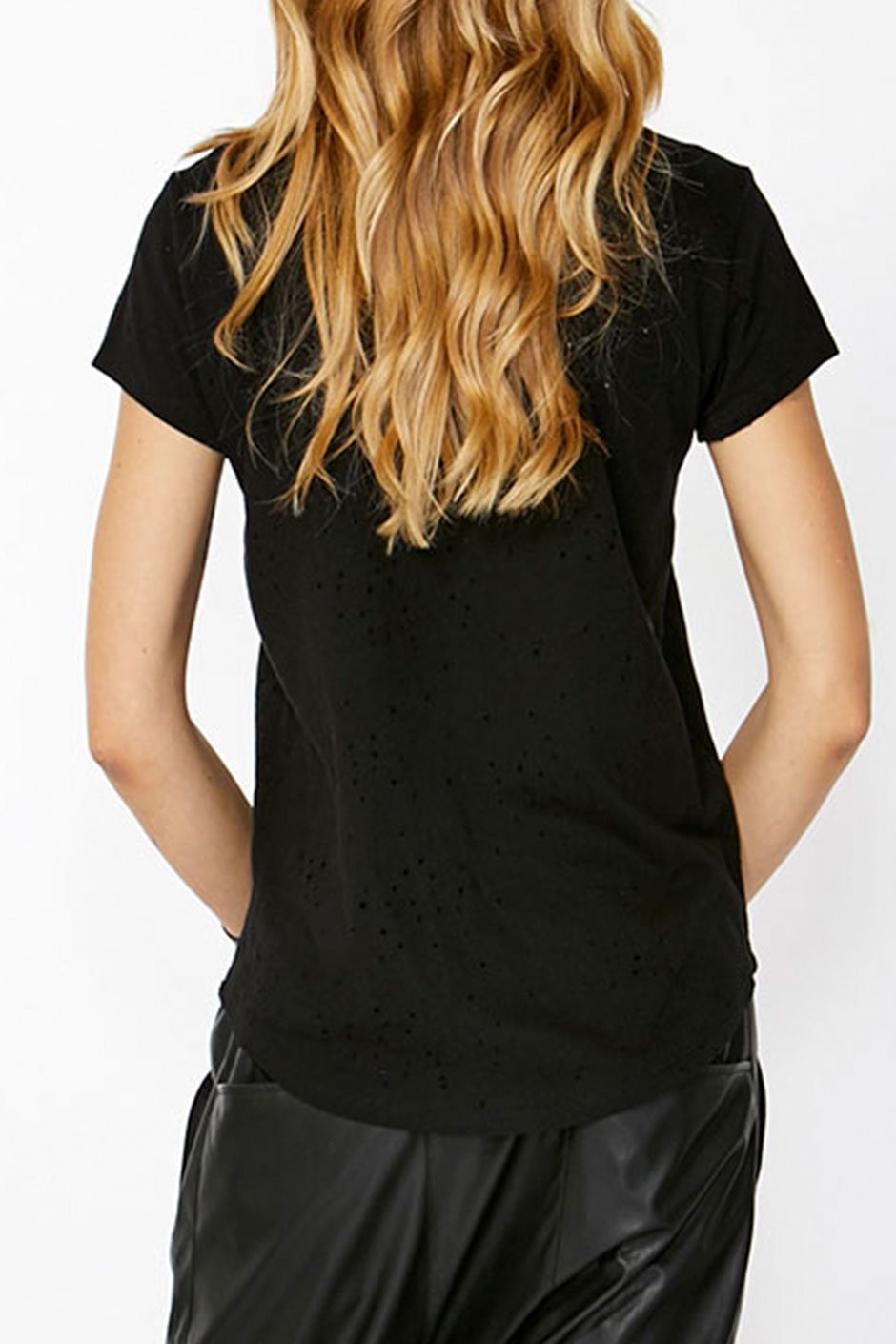[TEST] Luxe Distressed Hole Tee