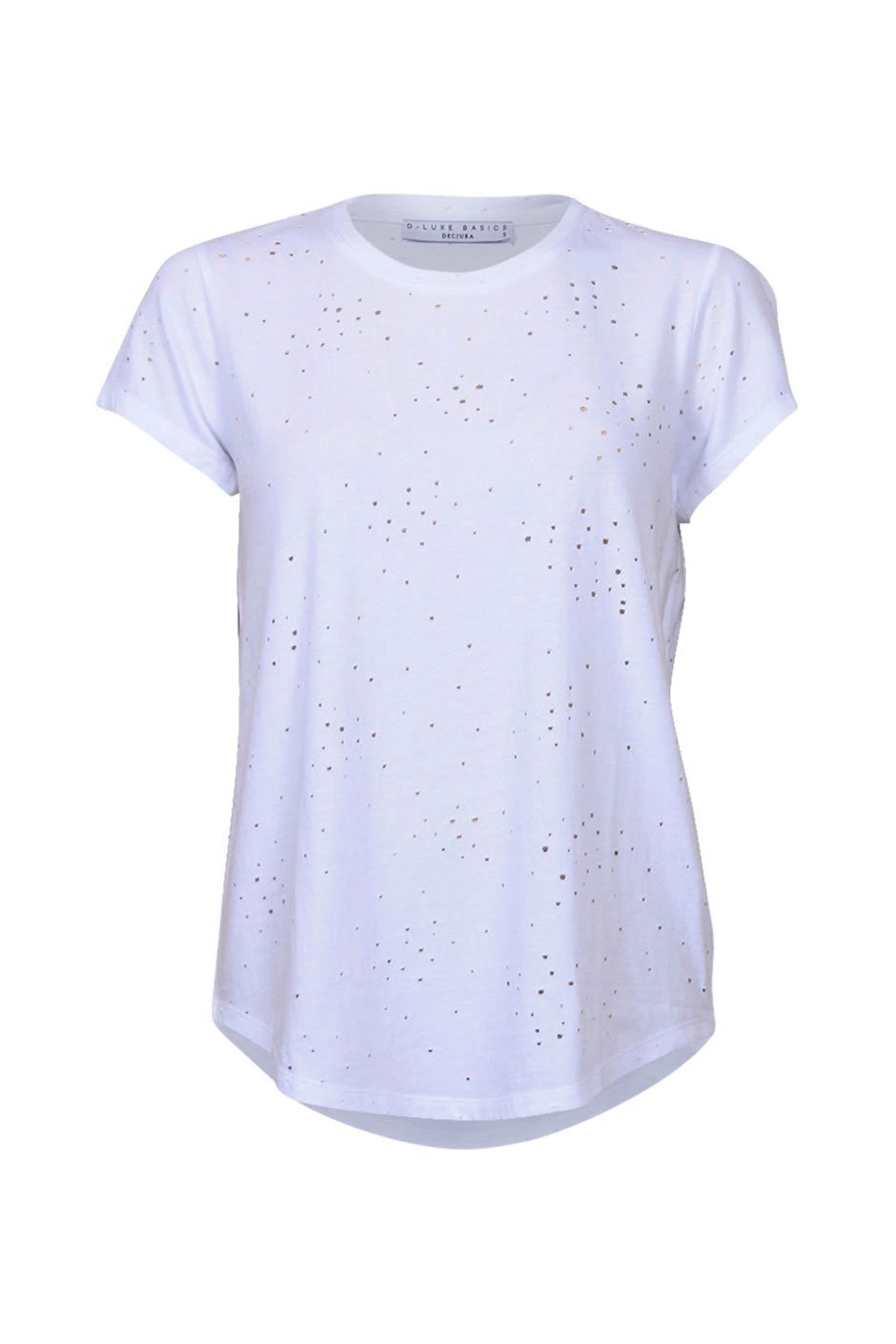 [TEST] Luxe Distressed Hole Tee