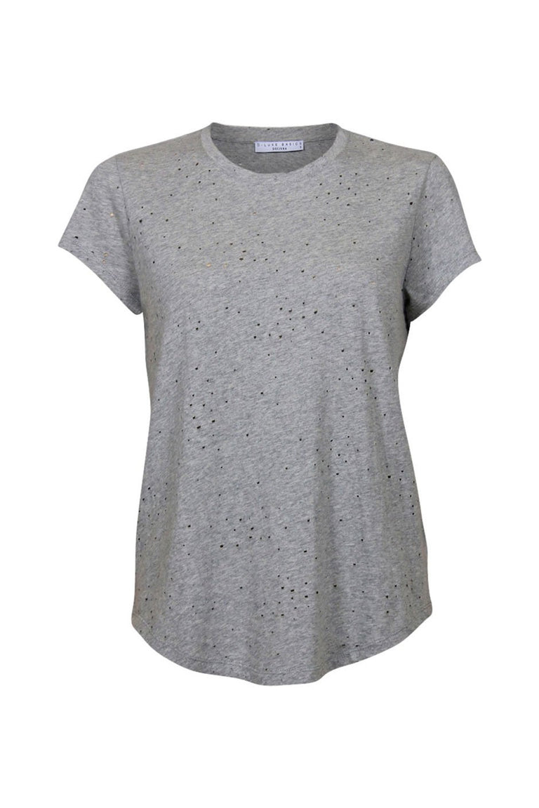 [TEST] Luxe Distressed Hole Tee
