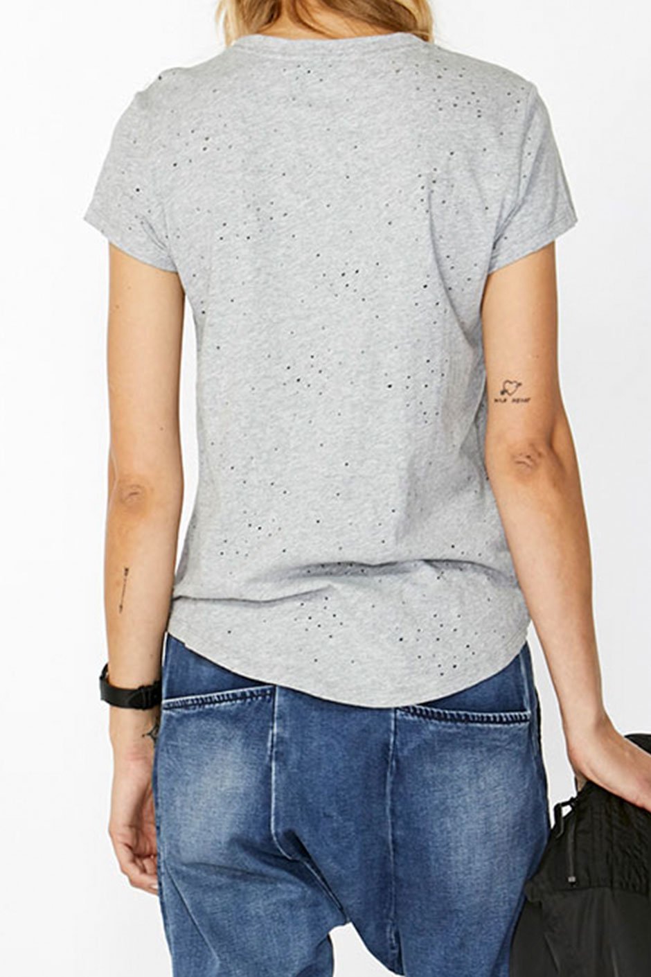 [TEST] Luxe Distressed Hole Tee