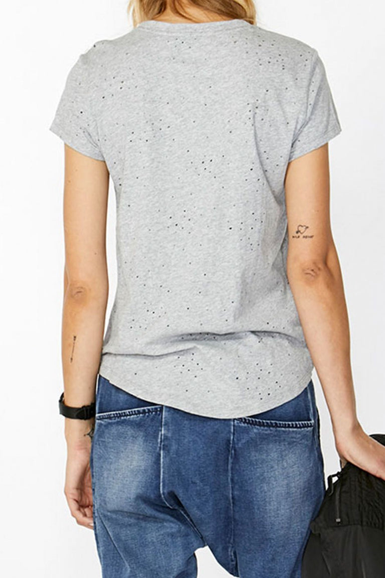 [TEST] Luxe Distressed Hole Tee