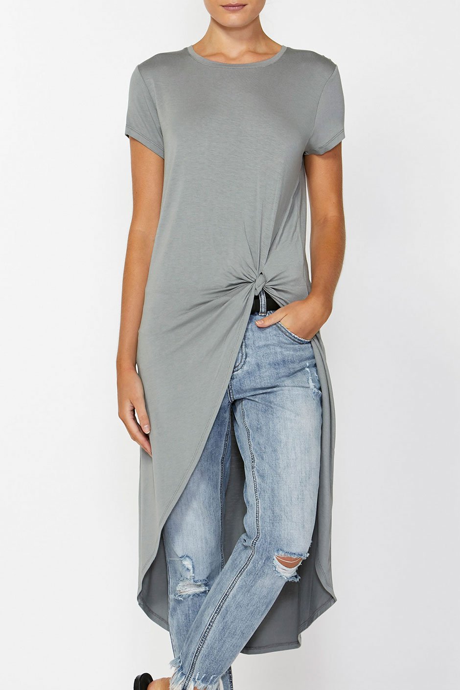 [TEST] Arielle Knot Tail Hem Tee