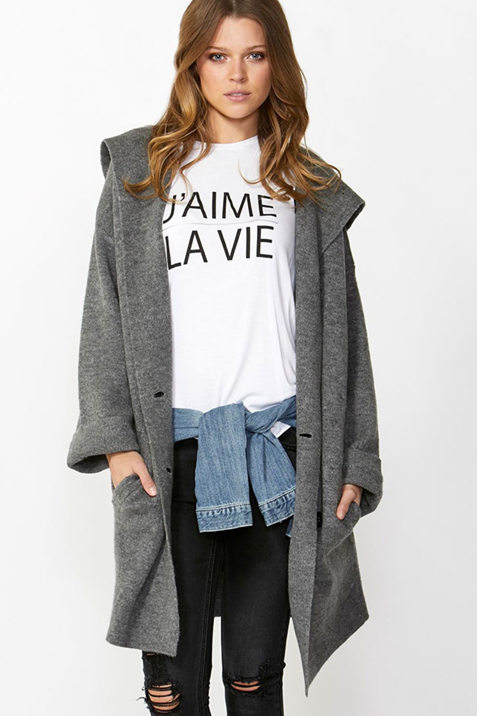 [TEST] Carina Text Print Tee