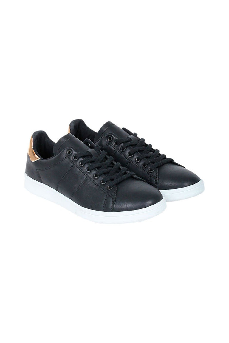 [TEST] Luxe Black Metallic Sneaker