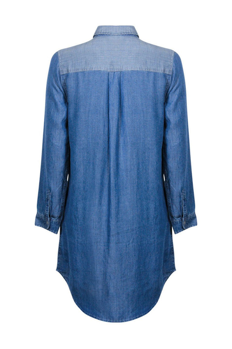 [TEST] Jacquelin Chambray Shirt Dress