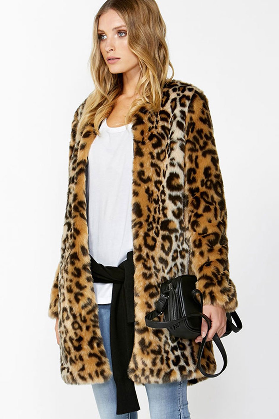 [TEST] Susie Print Faux Fur Coat