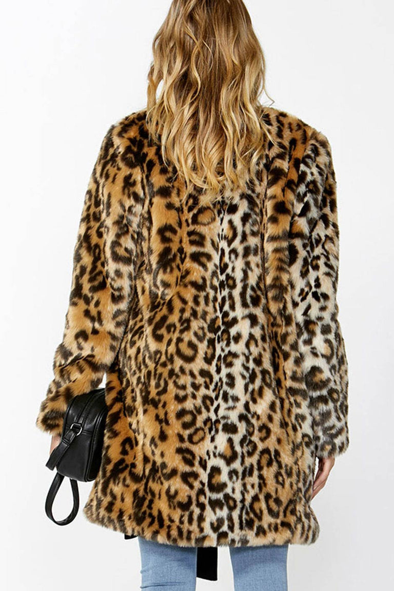 [TEST] Susie Print Faux Fur Coat