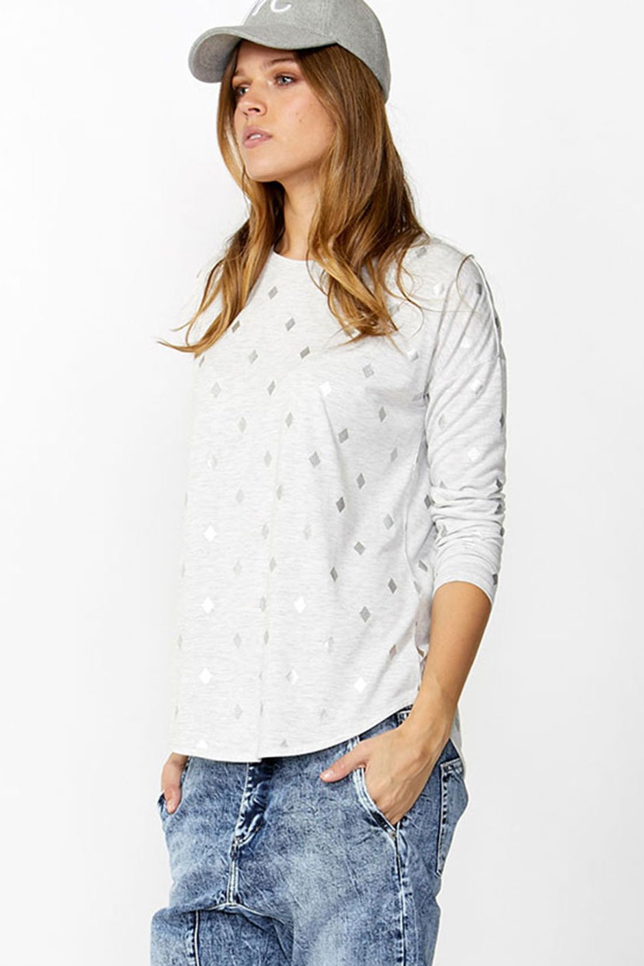 [TEST] Ellen Long Sleeve Foil Tee