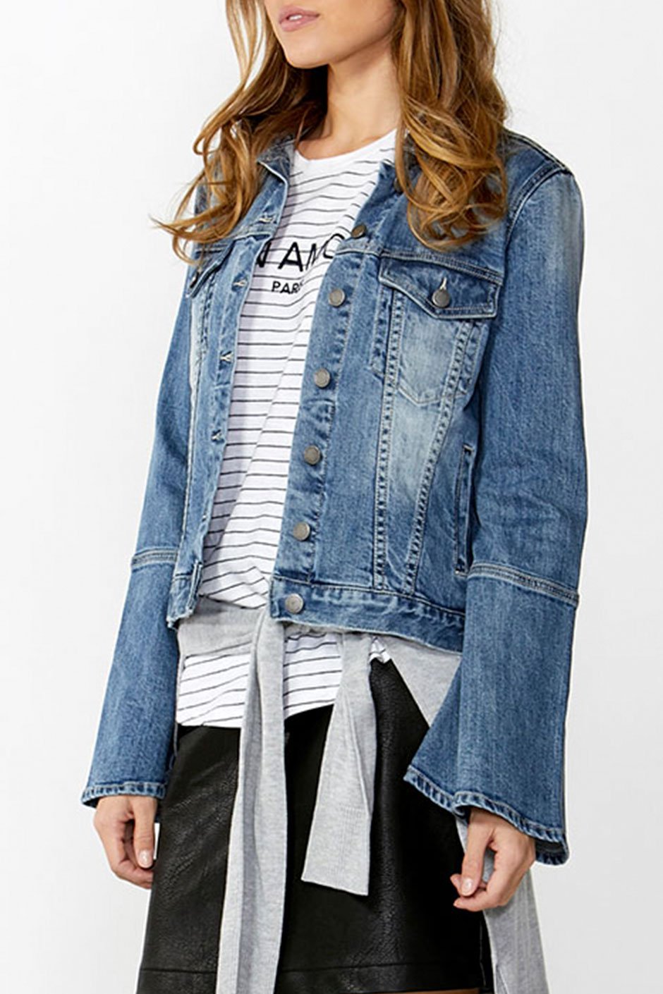[TEST] Selina Bell Slv Denim Jacket
