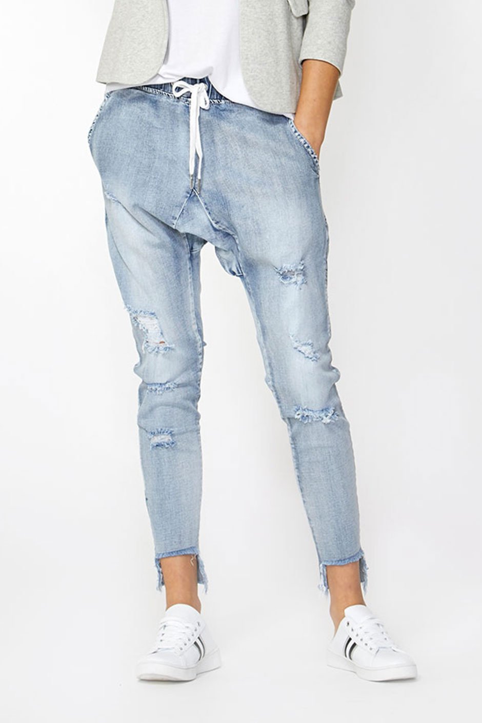 [TEST] Luxe Ripped Drop Crotch Pant