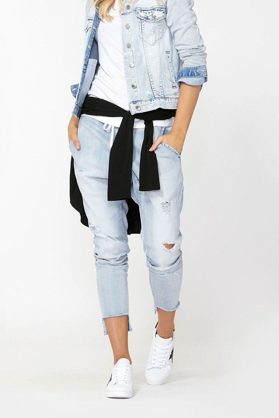 [TEST] Luxe Ripped Drop Crotch Pant