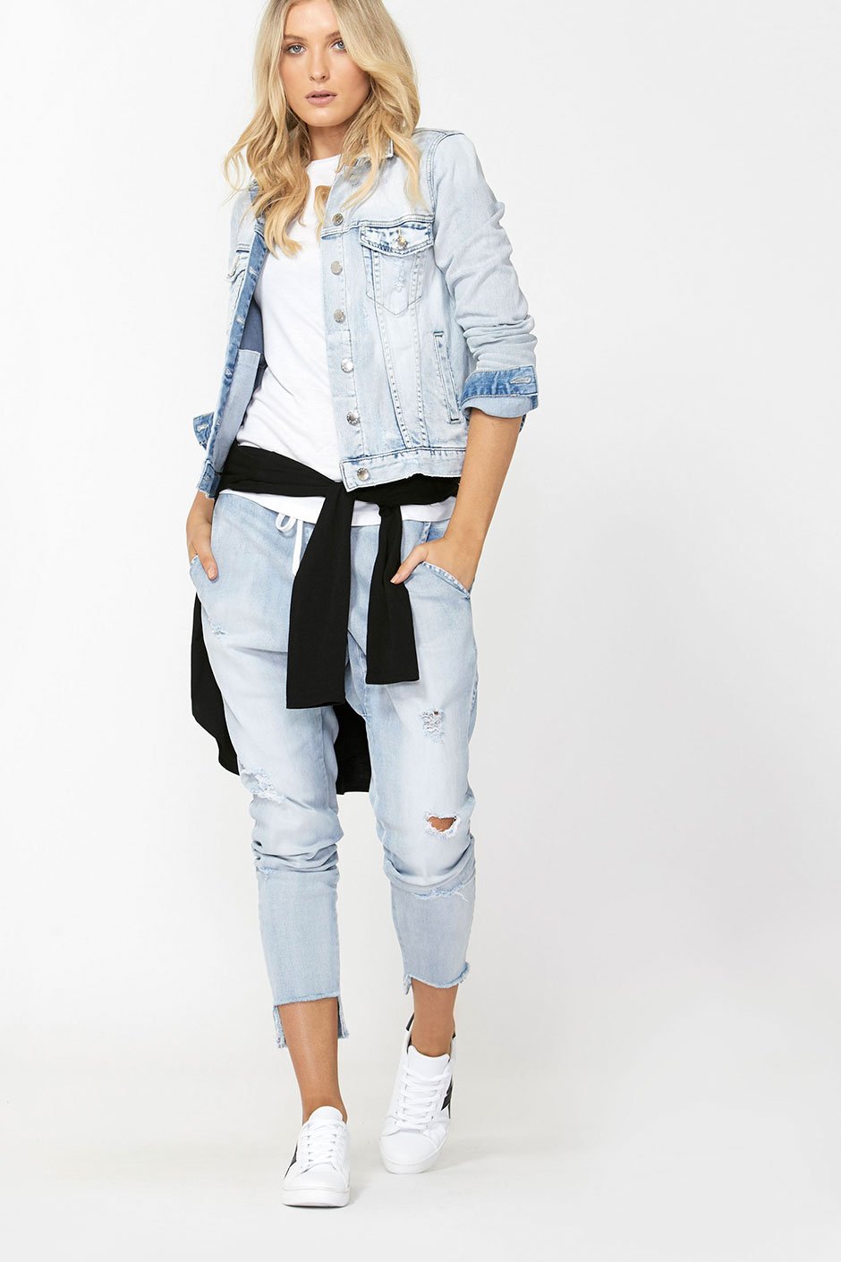 [TEST] Luxe Ripped Drop Crotch Pant