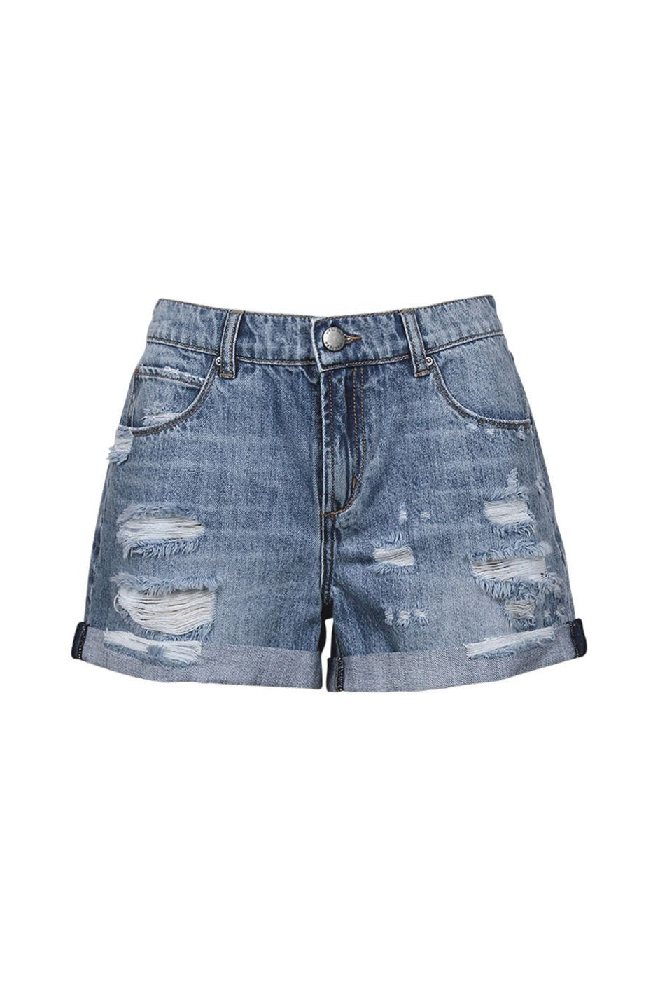 [TEST] Leah Distressed Cuffed Short