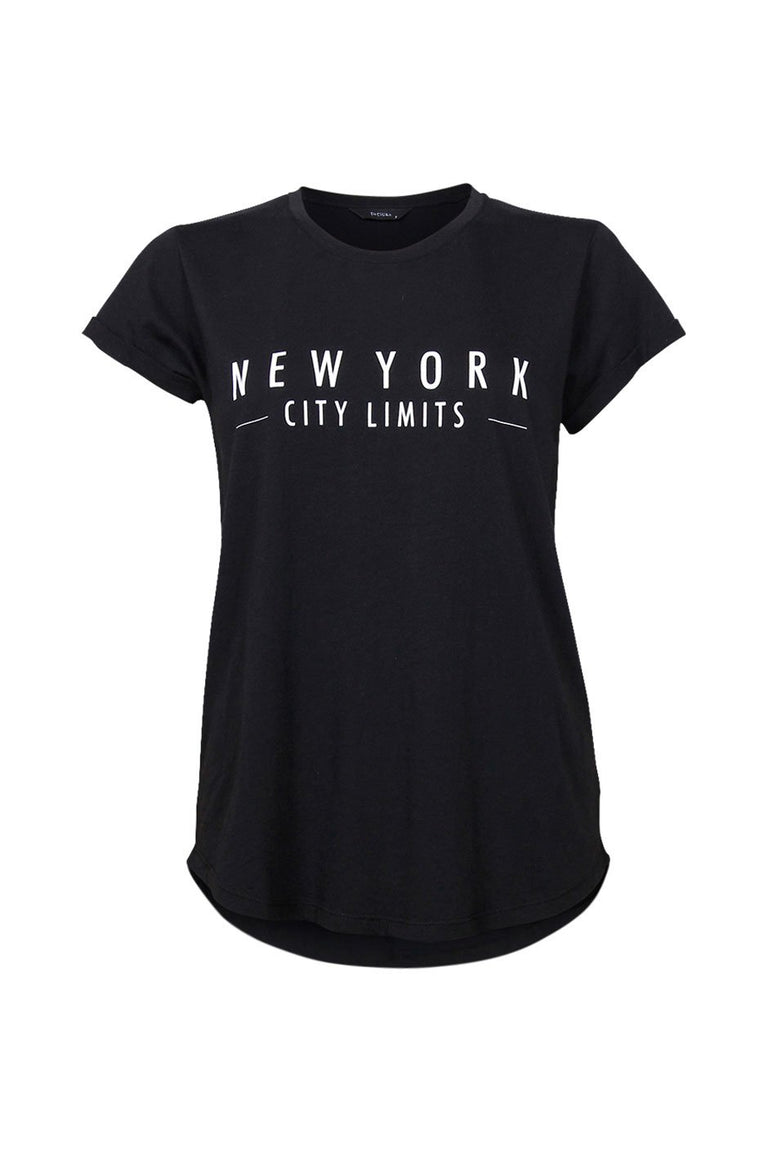 [TEST] O/E Venice Text Print Tee