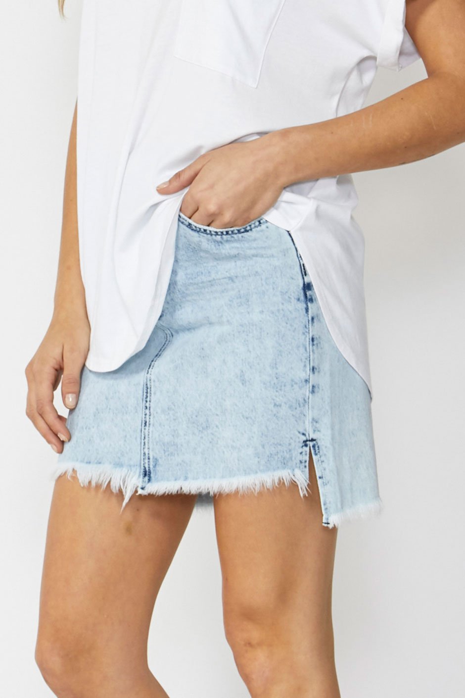 [TEST] Luxe Mullet Hem Skirt